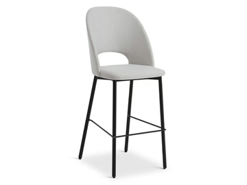 HOPE 590 - Upholstered fabric stool with back by Origins 1971 - view 2